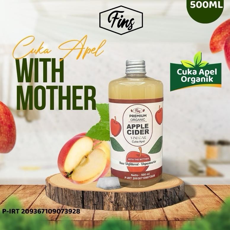 

Cuka Apel 500ml Apple Cider Vinegar Premium Cuka Apel Organik With The Mother Untuk Diet