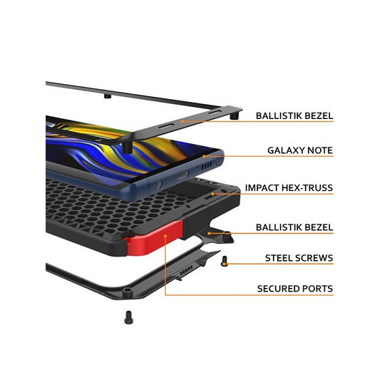 Case Casing Shockproof Note 8 9 10 Samsung Galaxy Lunatik Full Armor
