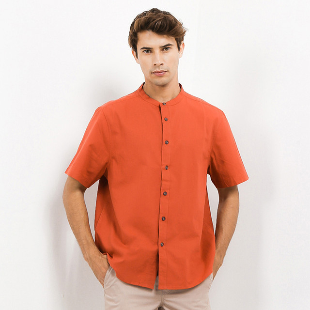 Obermain Kemeja Pria AMBER Terracota OPD24016TR