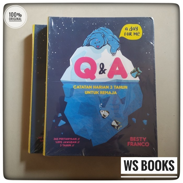 

Segera Miliki Original Buku Q&A A Day For Me: Catatan Harian 3 Tahun Untuk Remaja Terlaris
