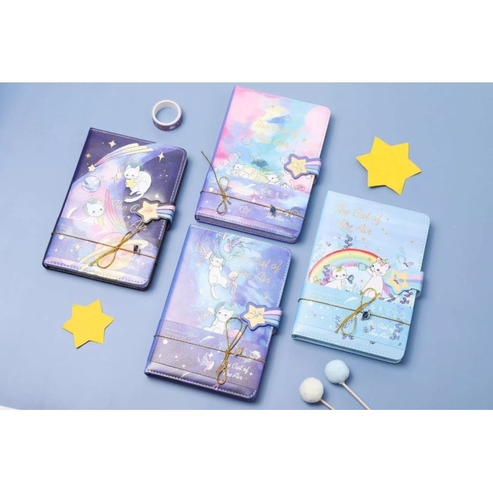 

Wow Buku Tulis / Notebook / Planner The Cat Of The Air | Softcover Tebal Terlaris