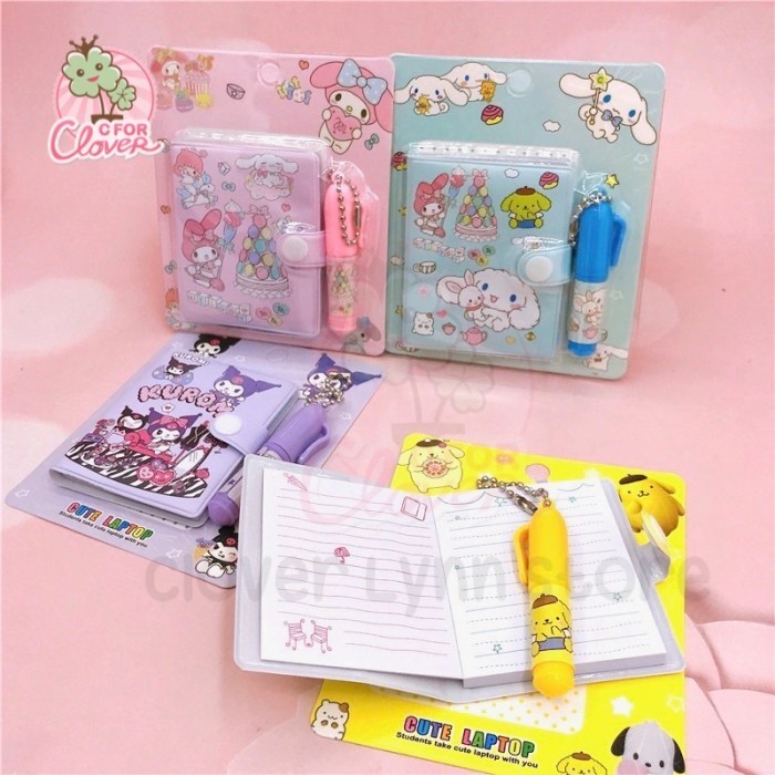 

Jual Mini Note Book With Pen Cute Character Diary Kawaii Stationary Buku Murah