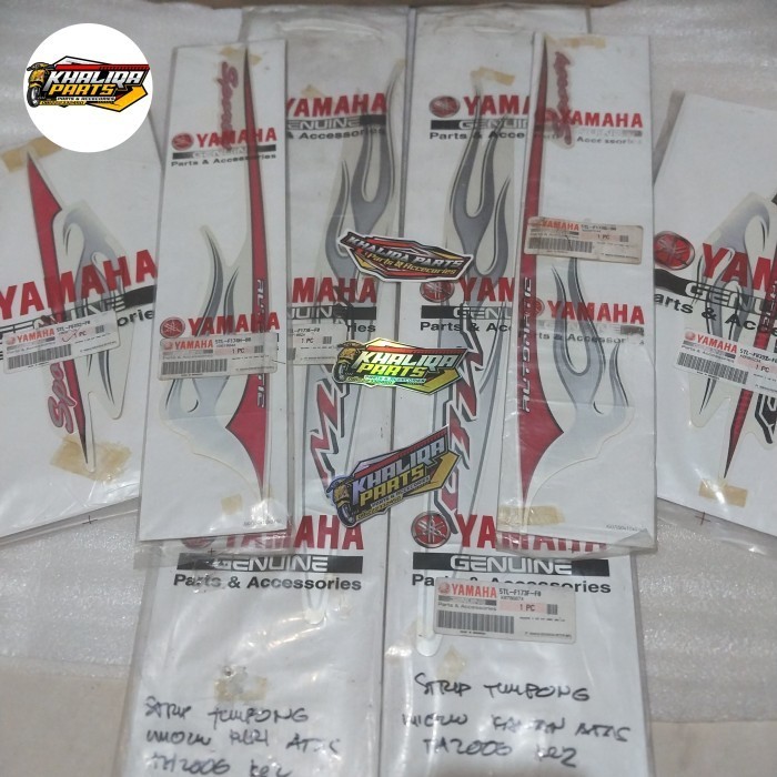 striping stiker mio sporty mio api putih 2006 original fulset