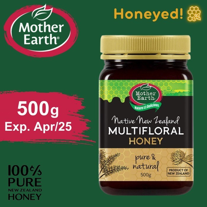 

Madu Mother Earth Native New Zealand Multifloral Honey 500gr