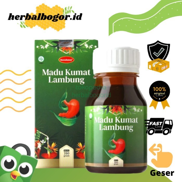 

madu kumat lambung annabawy 350gr plus gamat emas