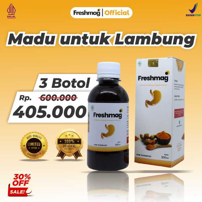 

Freshmag Madu untuk Pencernaan - 3 Botol
