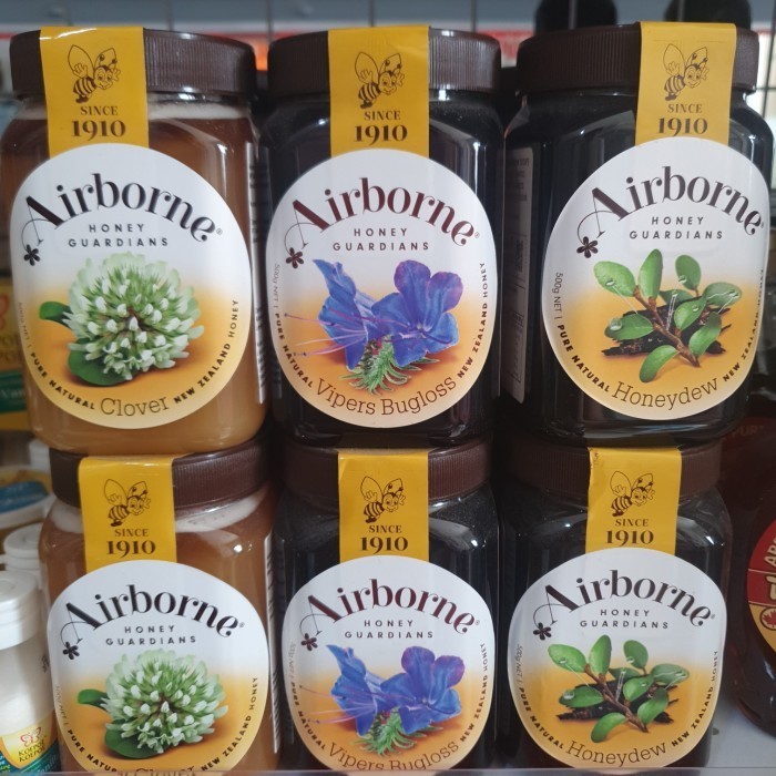 

Airborne Honey 500gr - Madu Clover Honey Viper Bugloss Honeydew