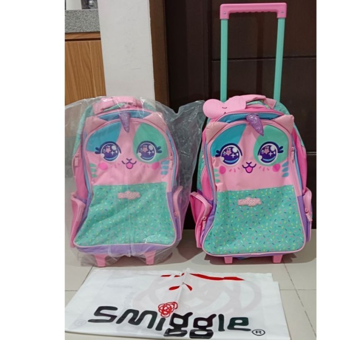 Baru Smiggle Trolley Kylie Backpack/ kado/ Tas Koper Smiggle /Ori