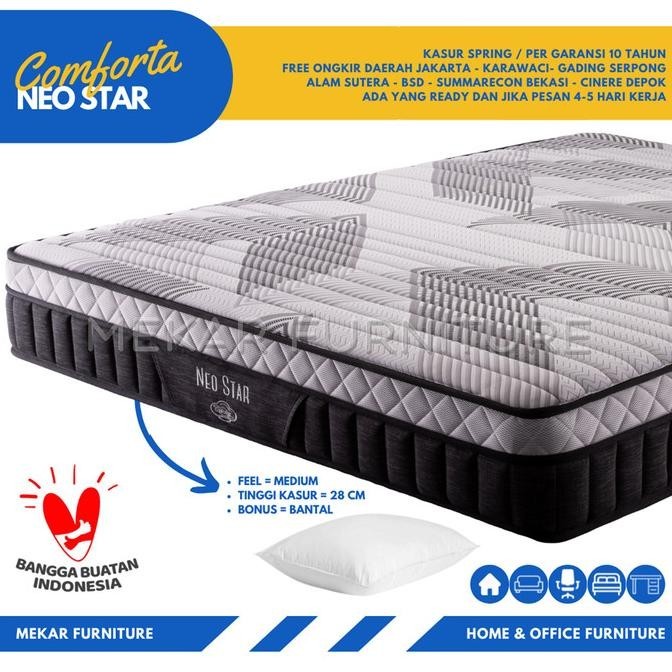 Kasur Spring Bed COMFORTA Neo Star - 120 X 200