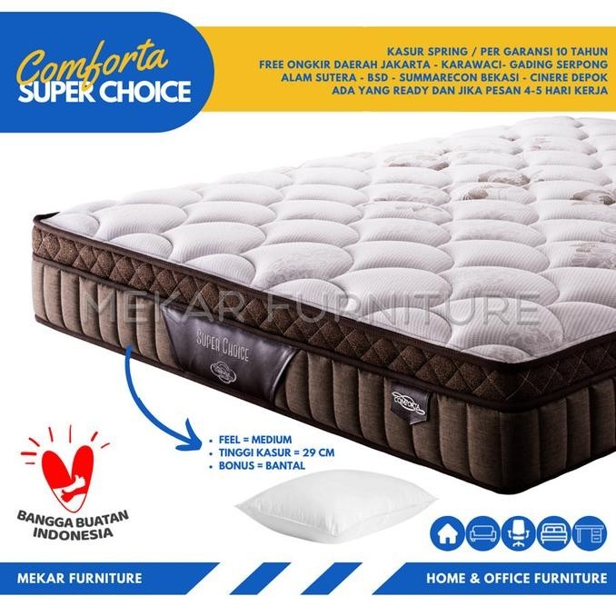 Kasur Spring Bed COMFORTA Super Choice - 90 X 200