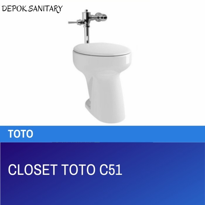 CLOSET DUDUK TOTO C51/ CLOSET TOTO C51/ CLOSET DUDUK TOTO
