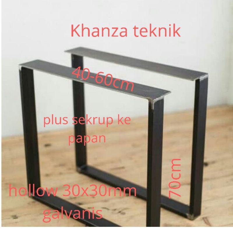 Kaki Meja Besi Hollow Besi Kotak