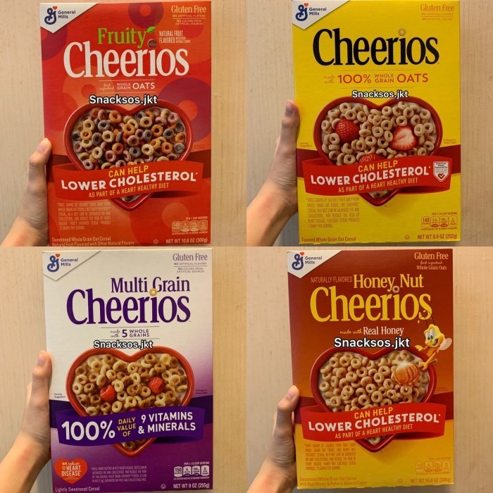 

[Box] Cheerios Honey Nut / Fruity / Original Oats / Multi Grain Cereal