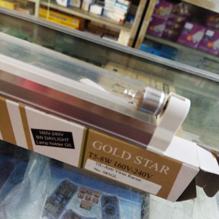 Lampu plus balak UVC Sterilisasi TUV G8T5 8w T5 GL RRC 8 watt set