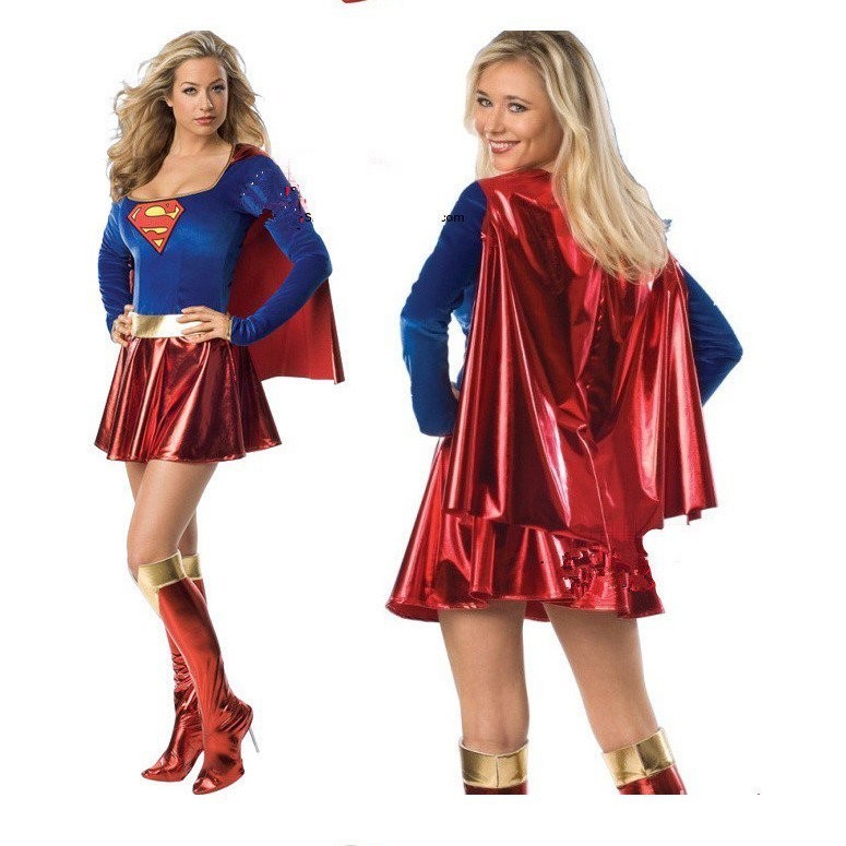 Sexy Halloween Superman Costume Wansheng Costume Role Play Game AnimeCOSPLAYSexy Uniform S5BG