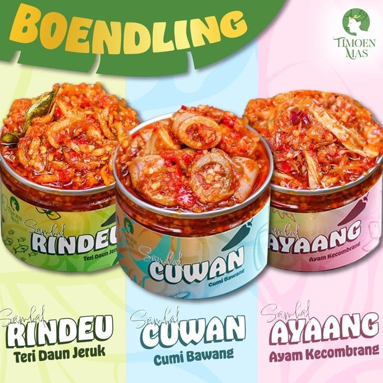 

CR - BOENDLING SAMBAL TIMOEN MAS - 3 Varian Sambal Favorit Timoen Mas TERLARIS