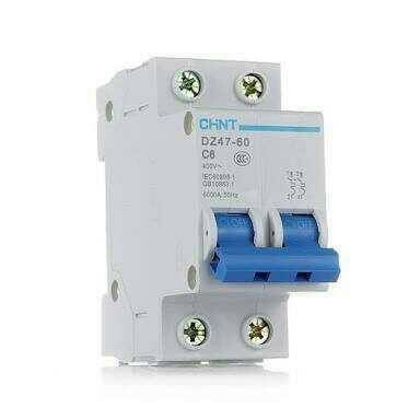 MCB Chint eB 2P 4,5kA 220V AC DZ47-60