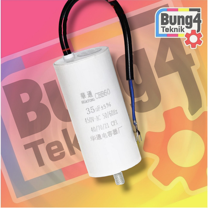 Terlaris Komponen Kapasitor Kobura Cbb60 35Uf 450V Ac Promo Terbaru