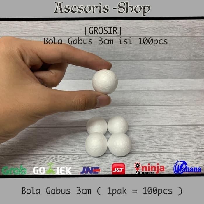 

Bola Gabus Styrofoam Ukuran 3Cm Isi 100Pcs