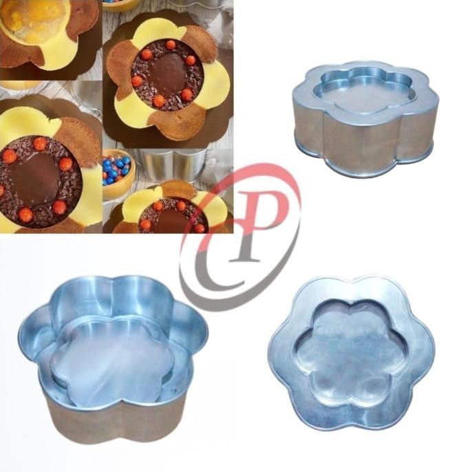 ------] Loyang Puding Kolam Ikan Motif Sakura / Loyang Ballerine / Loyang Bolu