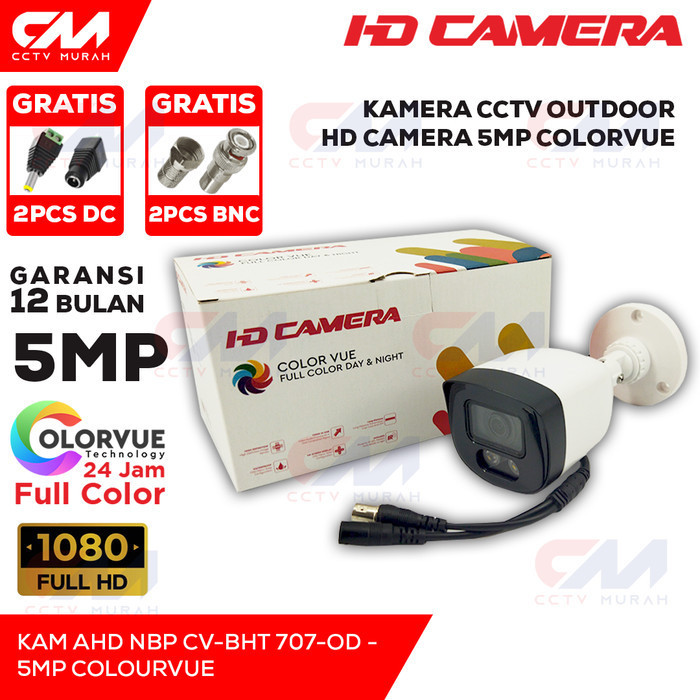 Flash Sale Camera CCTV Outdoor HD CAMERA 5MP, Resolusi 2560 / 5MP ColourVue
