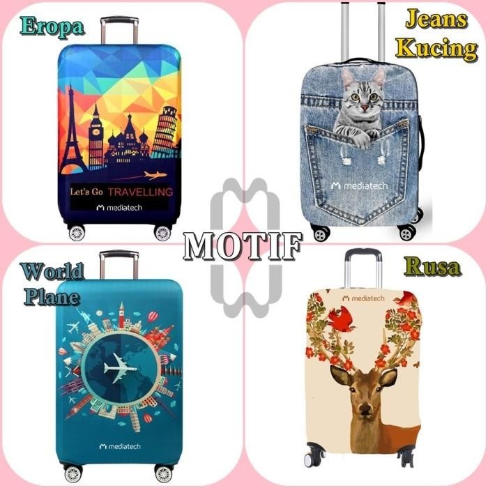 Mediatech Sarung Koper Bermotif / Luggage Cover Motif Keren