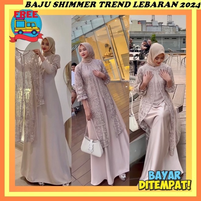 Abaya Shimmer Remaja Muslimah Elegan Premium S M Games Gsmis Gams Baju Gamis Muslim Perempuan Terbar