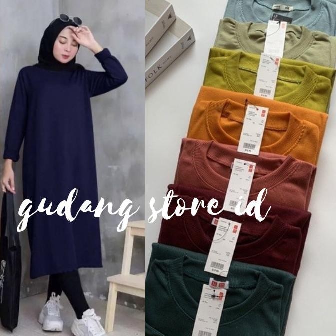 Long Tunik Jumbo - Long Tunik Kaos - Long Tunik Uniqlo Terbaru