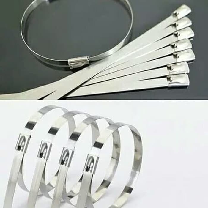 

CABLE TIES STAINLESS STEEL 40CM X 4.6MM KLEM PENGIKAT - KABEL TIES PRODUK PILIHAN