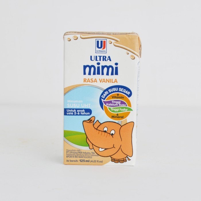 ] Susu Ultra Mimi Rasa Vanila 125ml