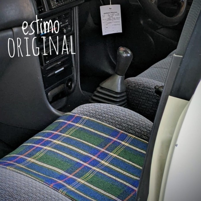 Terbaru Kain Jok Mobil Fabric Tartan Kotak Hijau Cocok Untuk Katana Karimun Promo Terlaris