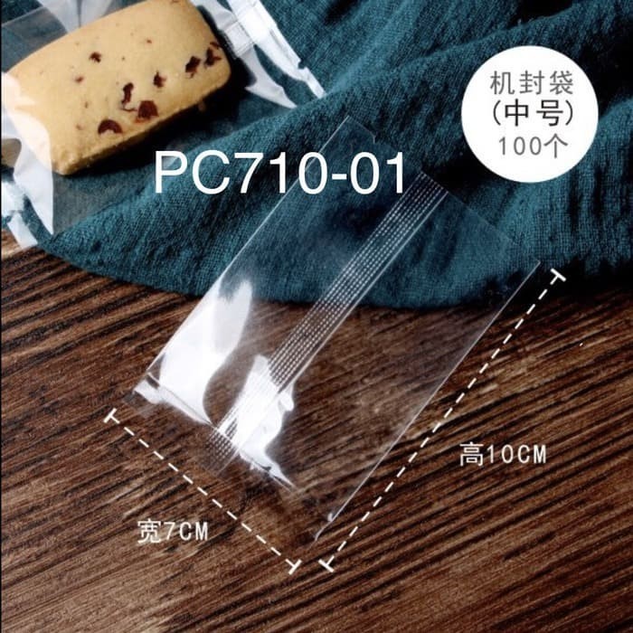 

Ready oke] Plastik Cookies PC710-01 Polos Bening Transparan Kue Kering Nastar Pie