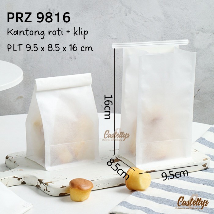 

^^^^^] Kemasan Kantong Klip Kawat PRZ9816 Roti Cookies Kue Bag Kertas Plastik