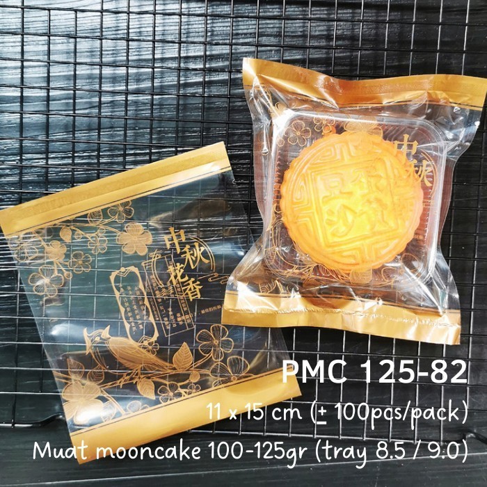 

monggo] Plastik Mooncake 100gr - 125gr PMC 125-82 Kue Bulan Pia Snowskin Mochi