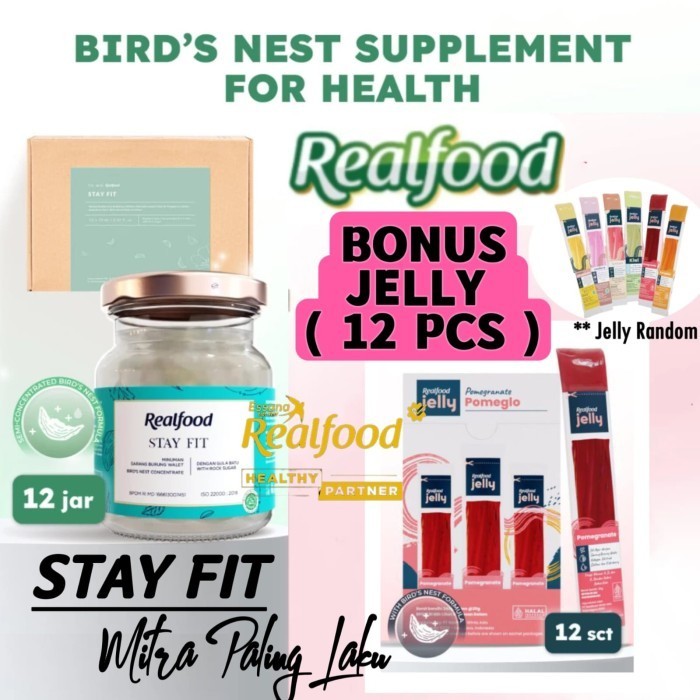 

Realfood Stayfit ( P.12 Jar ) Minuman Sarang Burung Walet