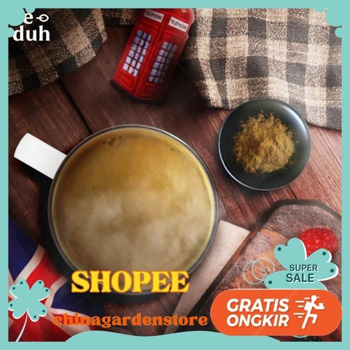 

BUBUK EARL GREY LATTE POWDER 100 GRAM - BUBUK TEH INSTAN SIAP MINUM TERBAIK