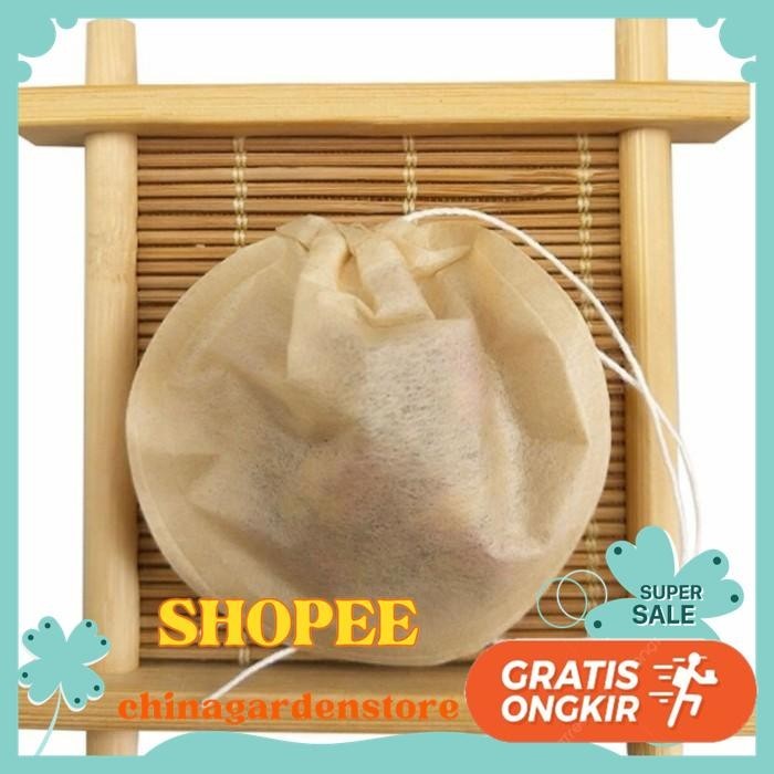 

NATURAL WOOD PULP TEA BAG / KANTONG TEH KERTAS BULAT 1 PCS BEST SELLER