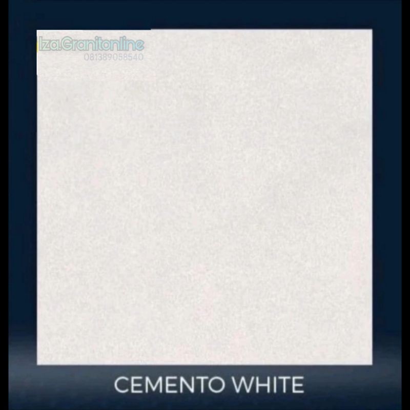 Granit lantai 60x60 infinity cemento white motif semen matt