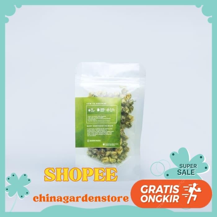 

SEDUH - KUNCUP KRISAN KERING TEH BABY CHRYSANTHEMUM TISANE 10 GRAM KUALITAS TERBAIK