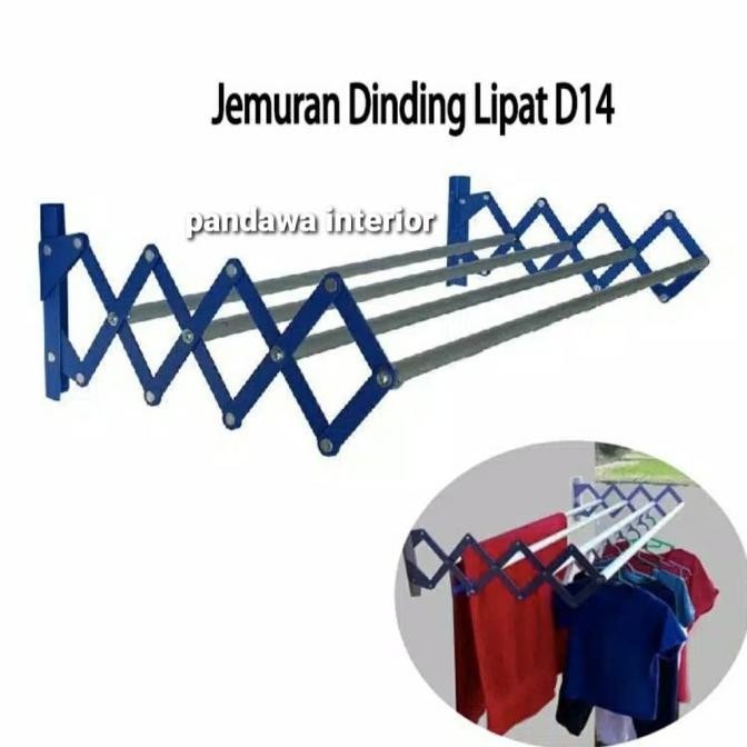 Jemuran Dinding Lipat Aluminium Serbaguna Jemuran Gantung Handuk