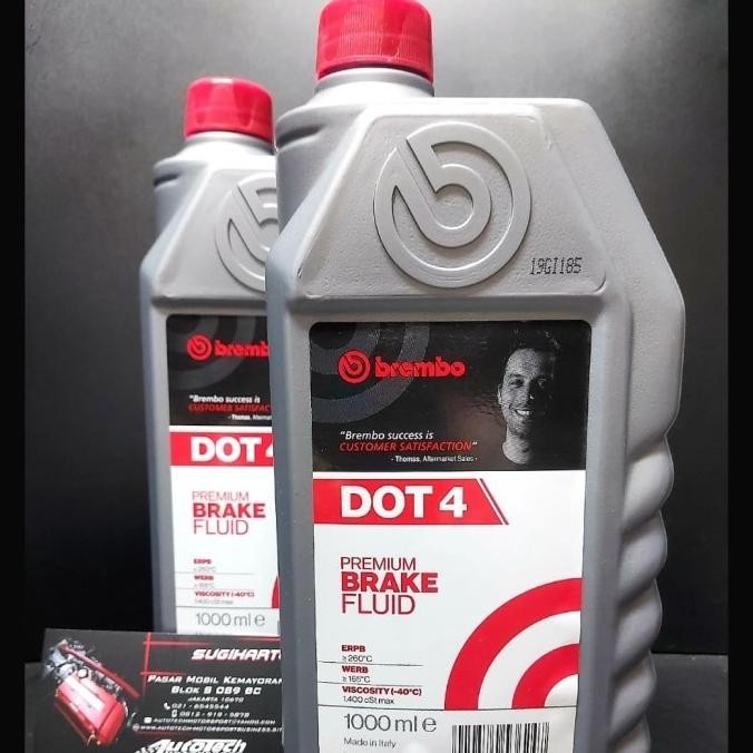 MINYAK OLI REM DOT 4 BRAKE FLUID DOT 4 BREMBO 1 LITER