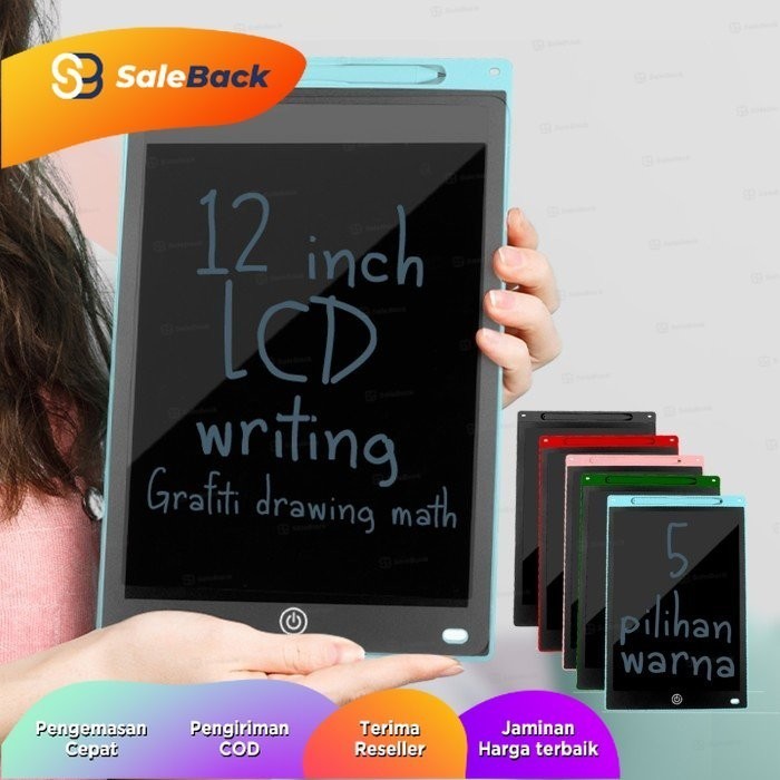 

Ready LCD Writing Board Drawing Tablet 12 inch Papan Tulis Gambar Anak