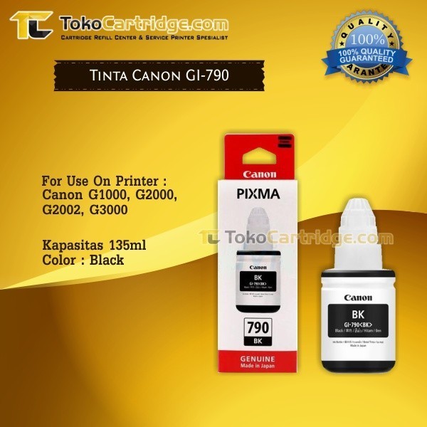 

Ready Tinta Original Canon GI-790 GI790 790 Black 135ml