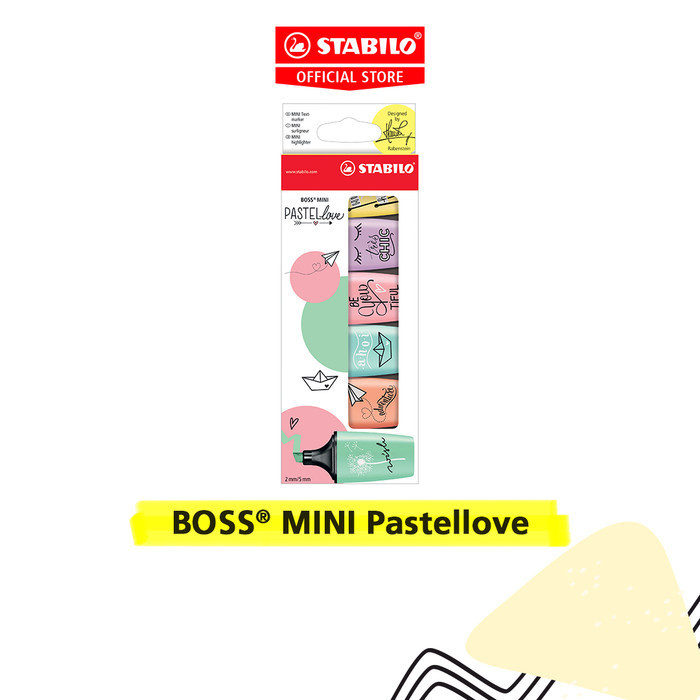 

Ready STABILO BOSS MINI Pastellove Wallet of 6's / Highlighter