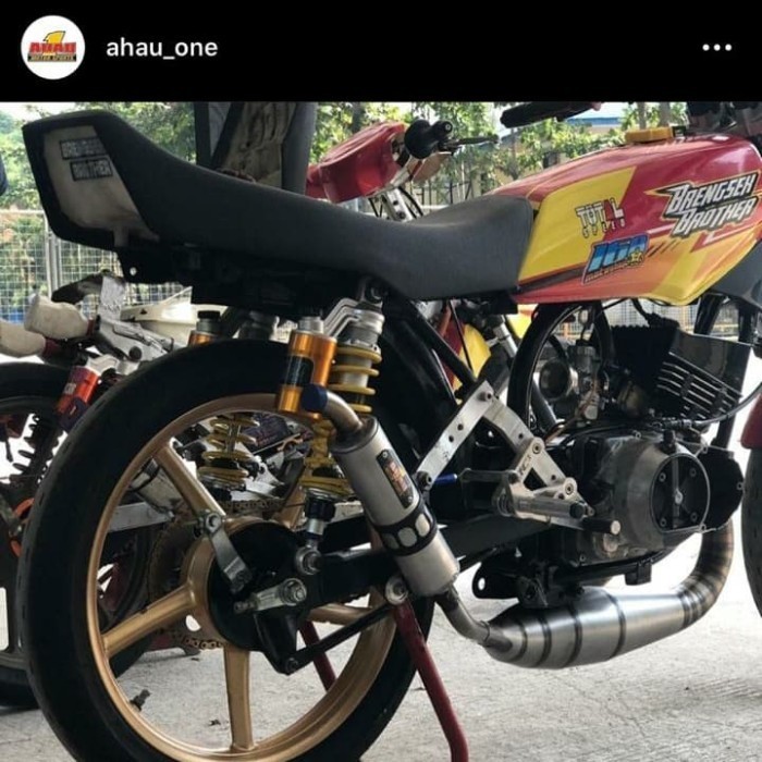 Knalpot Ahau One RX King DMC Plat Besi