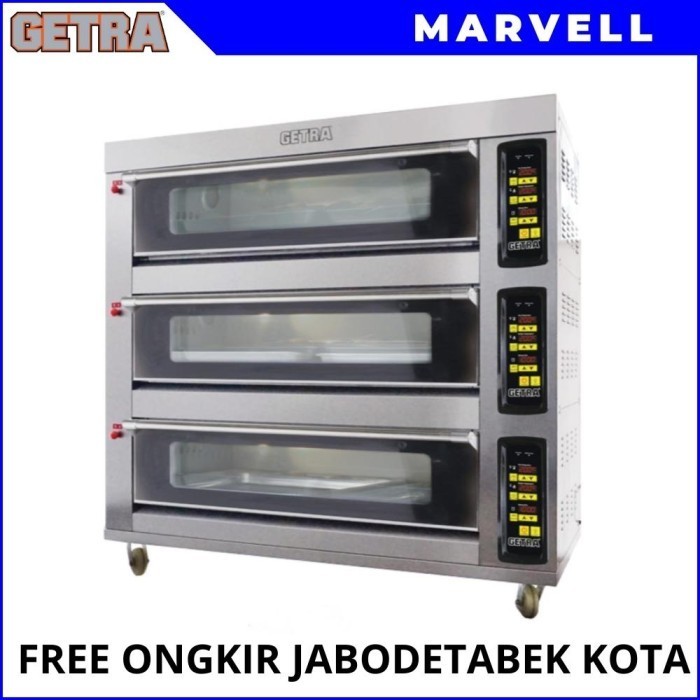 OVEN GAS GETRA RFL-39GD OVEN GAS 3 DECK 9 TRAY GARANSI RESMI