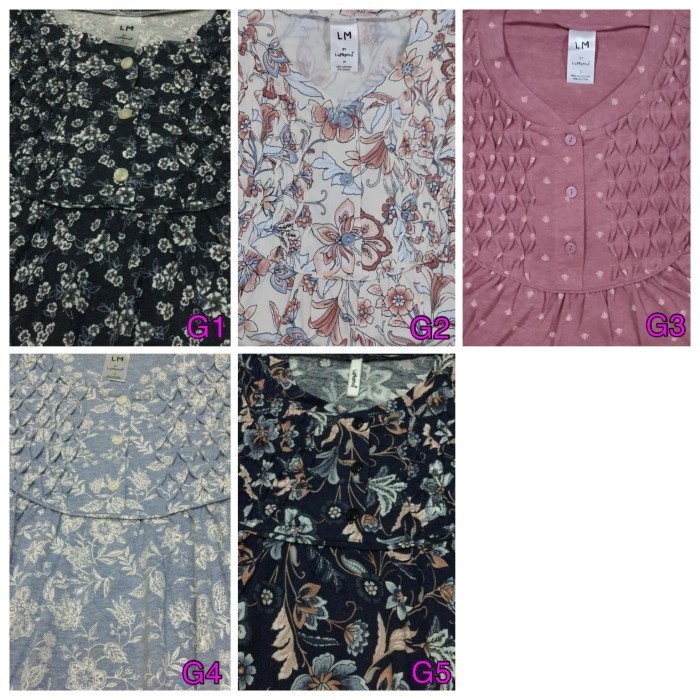 Daster Gamis / Lumama / Baju Muslim / Dress / Baju Tidur / Gamis Kerut