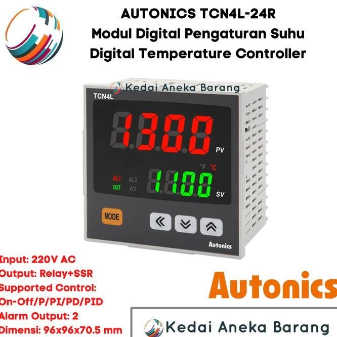 Temperature Controller Digital Autonics Tcn4L-24R Tcn4L 24R Temperatur