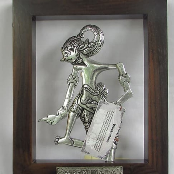 Pajangan Wayang Dekorasi Dinding Wayang Bingkai Kayu Souvenir Wayang