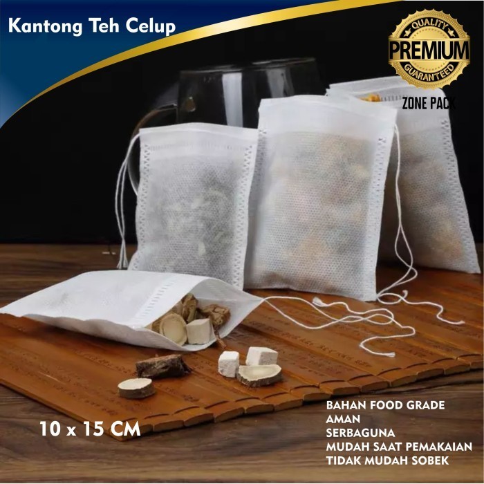 

Silahkan Order] Kantong Teh Celup 10x15CM Tea Bag Teh Celup Serbaguna Zone Pack